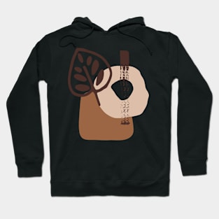 Minimal Modern  Abstract Shapes  Warm Tones  Design Hoodie